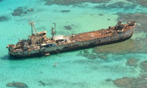 The Sierra Madre, a rusted warship that has been grounded on the Second Thomas Shoal since 1999, has been kept in place as a way to reinforce the Philippine claim to the shoal.