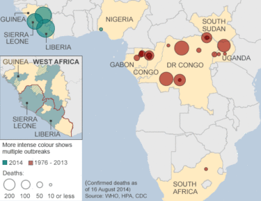 Ebola 1976-2013 and 2014