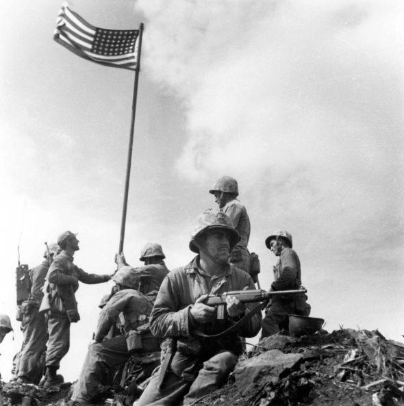 Marine Sgt. Louis Lowery's Iwo Jima photo.