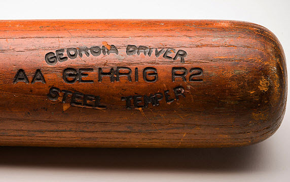 Lou Gehrig bat barrel