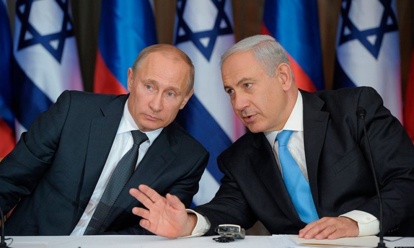 Russian President Vladimir Putin meets with Israeli Prime Minister Benjamin Netanyahu in Jerusalem on June 25, 2012.