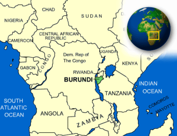 Burundi-map