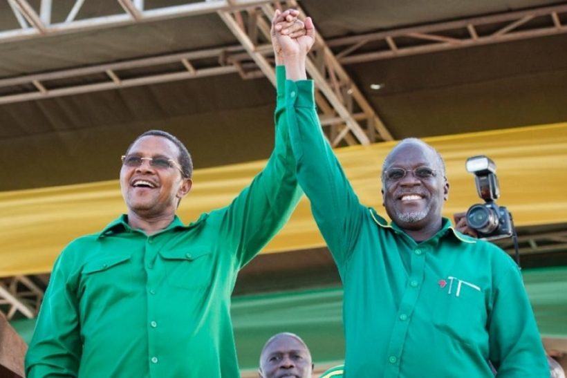 October 23, 2015: Tanzanian president-elect John Magufuli (R) with outgoing President Jakaya Kikwete.