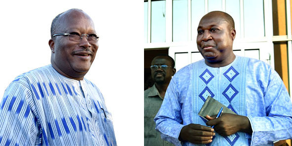 Burkina Faso - two leading candidates in the race to succeed Blaise Compaore are Roch Marc Christian Kaboré (left) and Zéphirin Diabré (right)