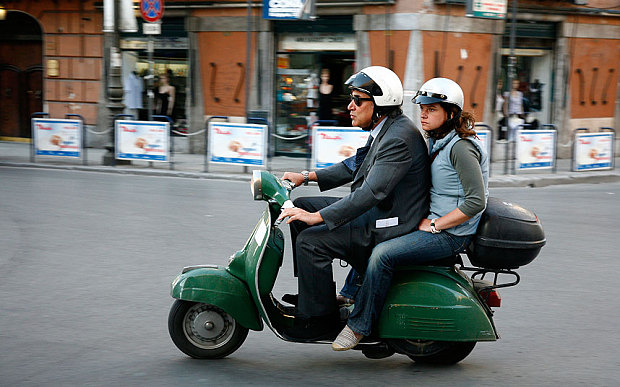 Vespas are a common mode of transport across Italy (Photo: Alamy) 
