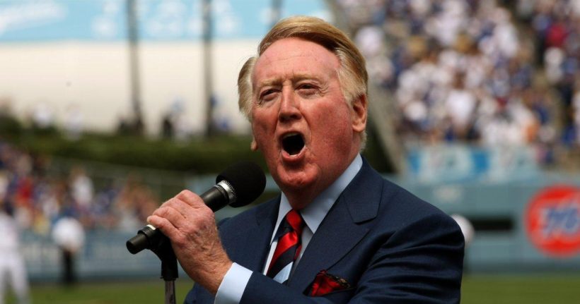 Broadcasting legend Vin Scully is calling his final season of Dodgers baseball. 