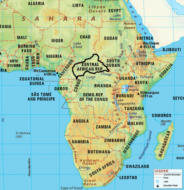 central-african-republic-map