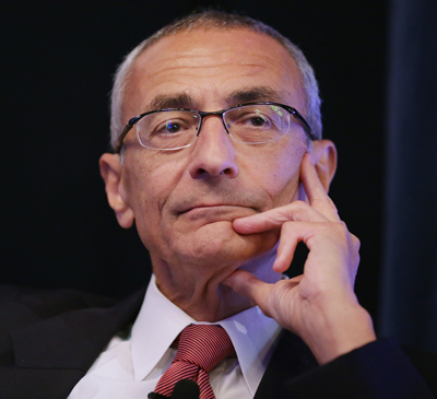 John Podesta is the Chairman of the 2016 Hillary Clinton presidential campaign. He previously served as Chief of Staff to President Bill Clinton and Counselor to President Barack Obama. 