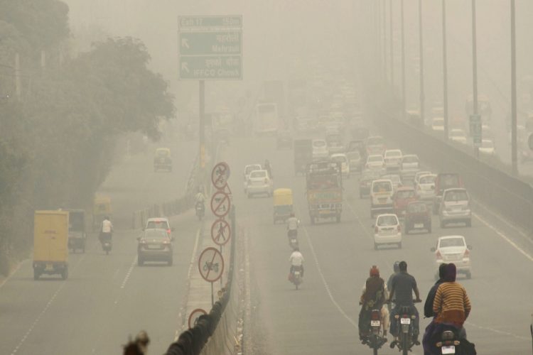 Smog in Delhi.