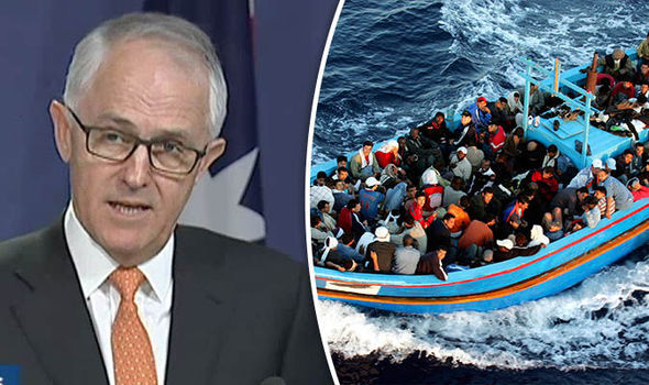 PM Turnbull said Australia needed to send a clear message to people smugglers. 