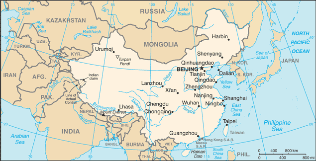 Map of China