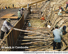 At work in Cambodia