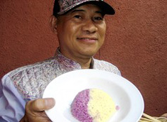 purple sweet potato-rice