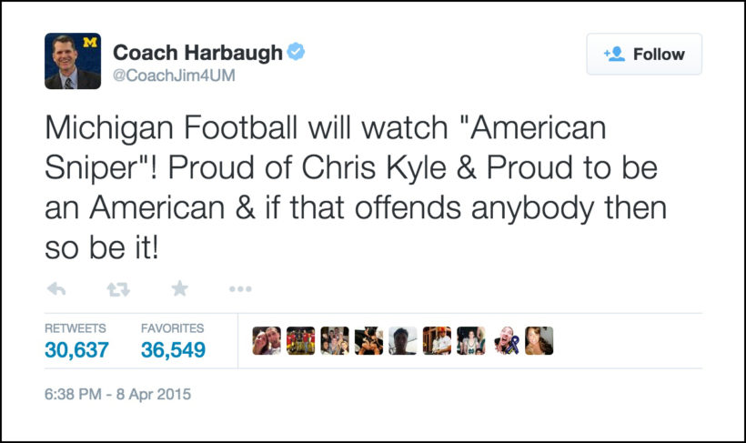Coach defends Chris Kyle