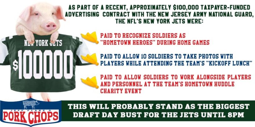 NFL was paid to honor National Guard?