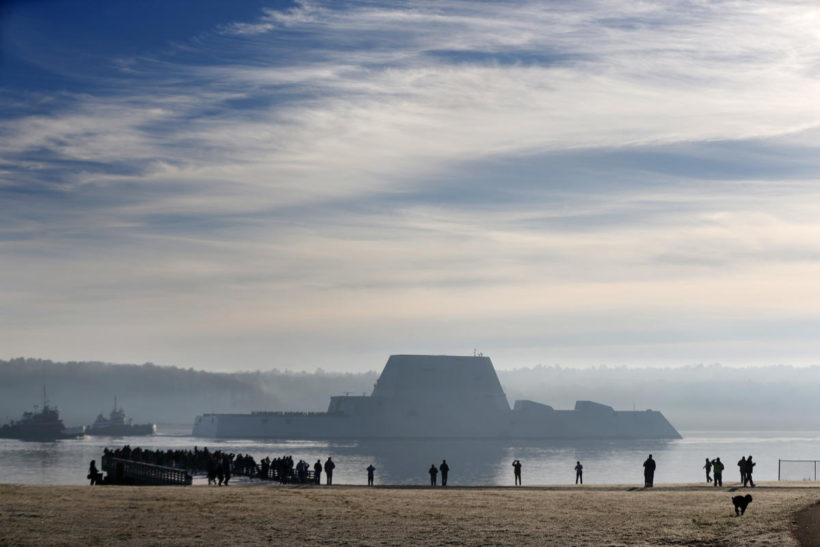 Largest destroyer built for Navy headed to sea for testing