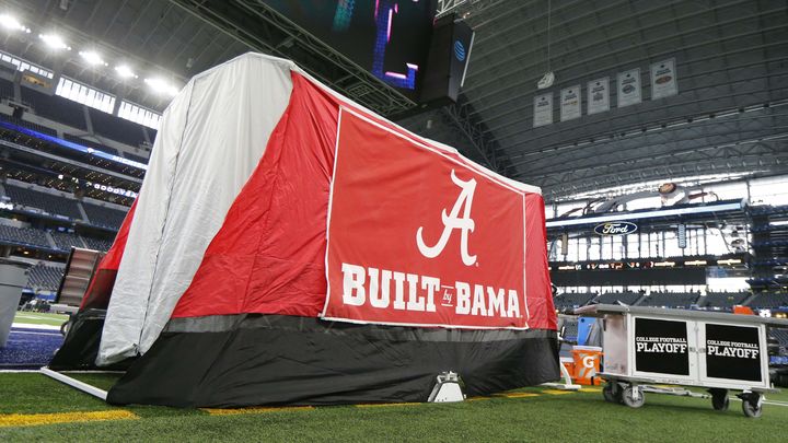 The story behind the tent on Alabama’s football sideline