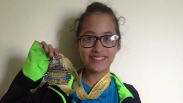 Girl accidentally runs half marathon