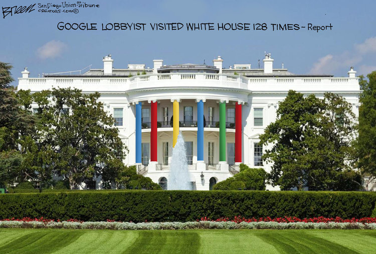 Google lobbyists’ White House visits