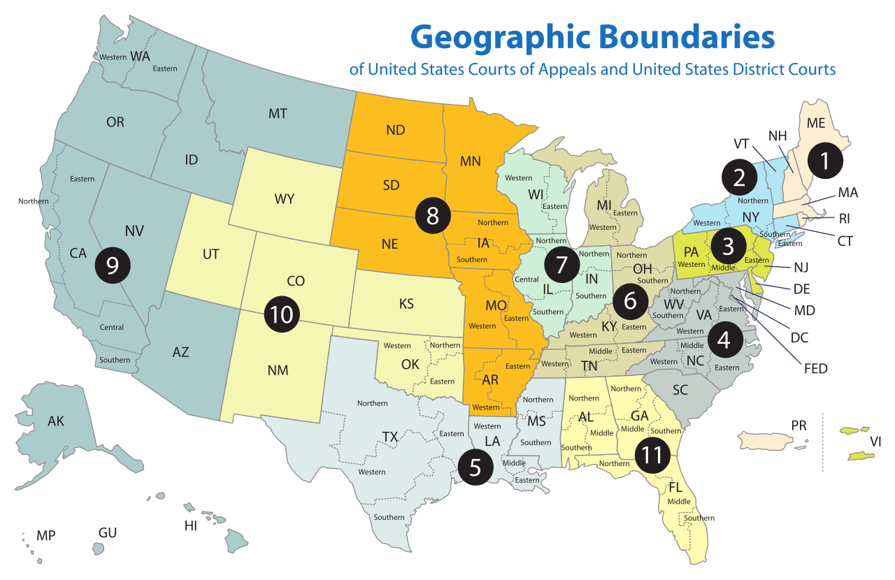 us-district-court-map