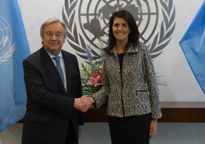 Nikki Haley Arrives at the U.N.