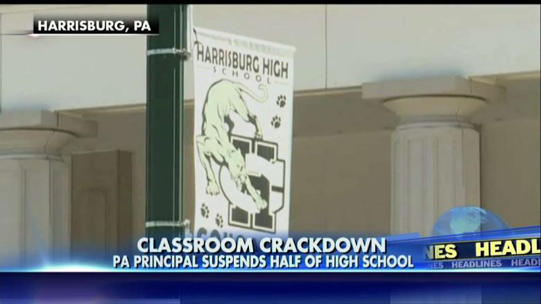 Almost half of the students at PA high school given suspension notices