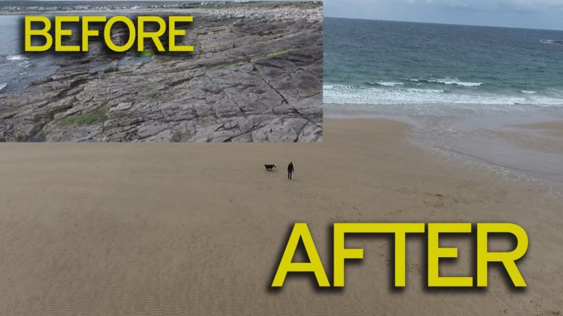 Irish beach washed away 33 years ago reappears overnight