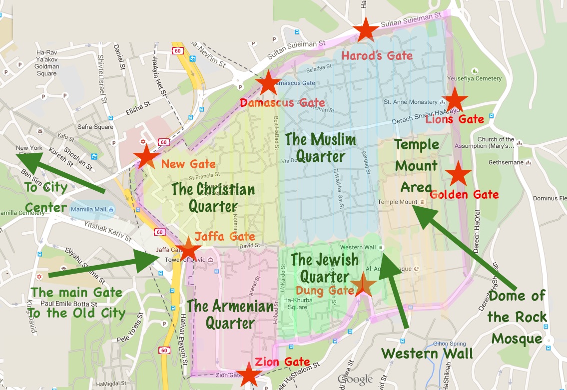 Где расположен город иерусалим