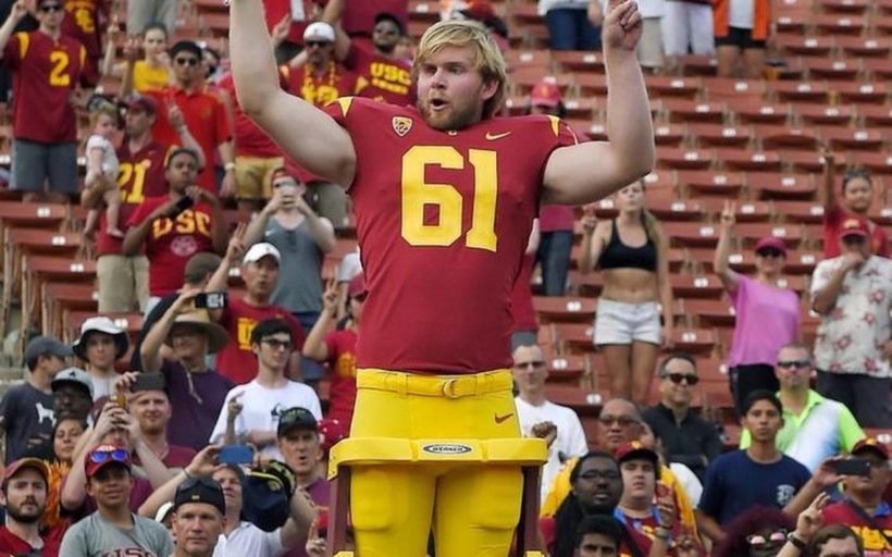 USC’s Jake Olson has been blind since age 12
