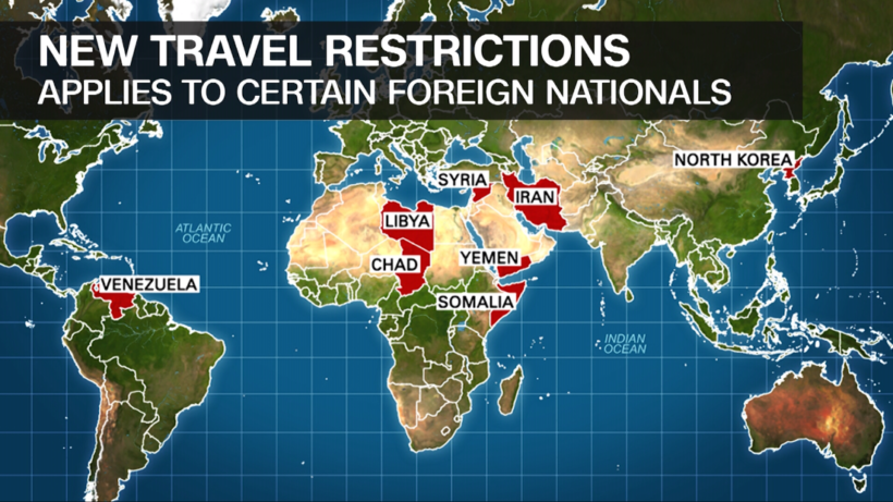 New travel ban to include North Korea, Venezuela and Chad