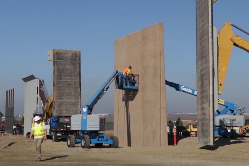 Prototypes for new border wall almost finished