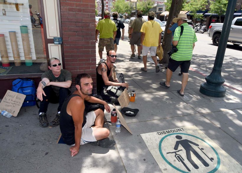 City makes it illegal to sit or lie on sidewalks