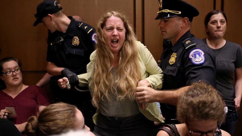 Protesters continue to disrupt Supreme Court nominee hearings