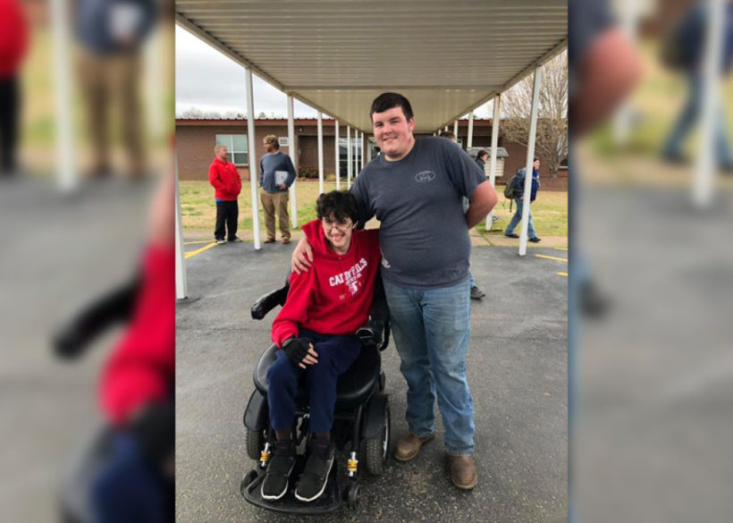 High school student saves for over 2 years to buy his friend a new wheelchair