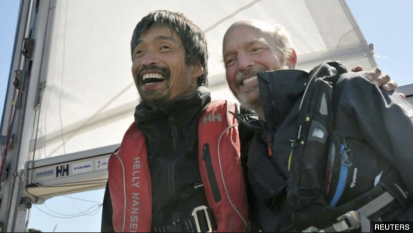 Blind Japanese sailor completes non-stop Pacific voyage