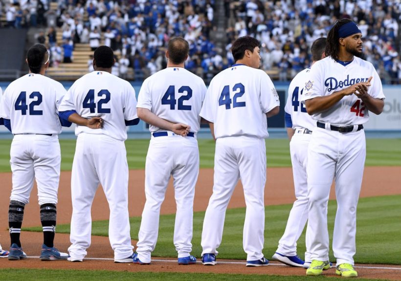 jackie robinson number retired in all of baseball