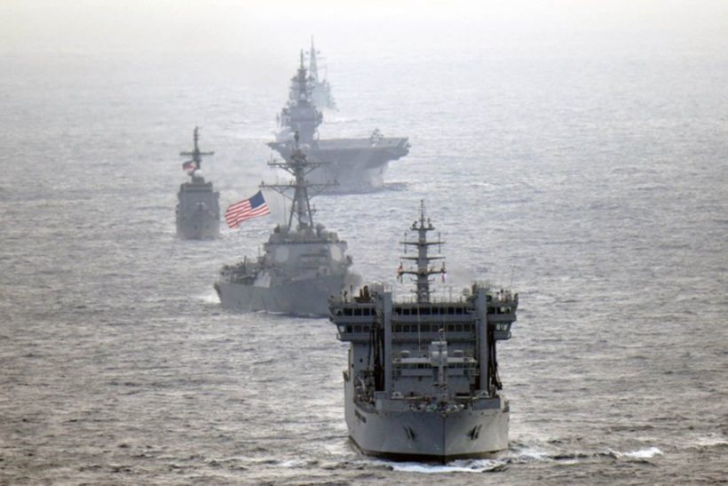 U.S., Japan, India and Philippines challenge Beijing with naval drills