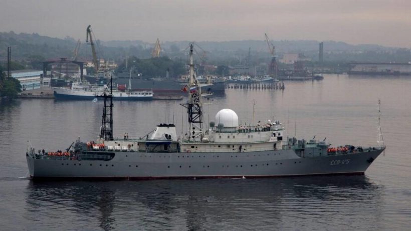 Russian spy ship off US coast acting in ‘unsafe manner’