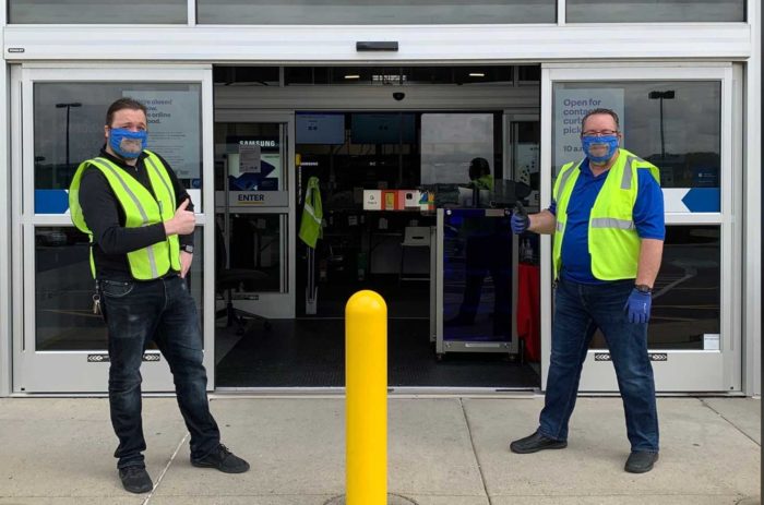 Store makes clear face coverings for hearing-impaired manager