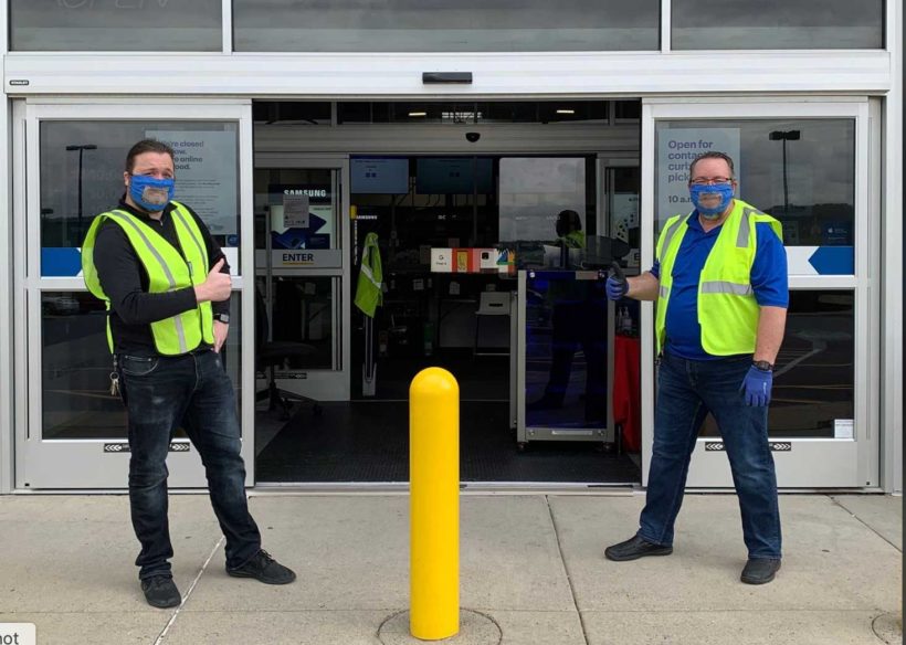 Store makes clear face coverings for hearing-impaired manager