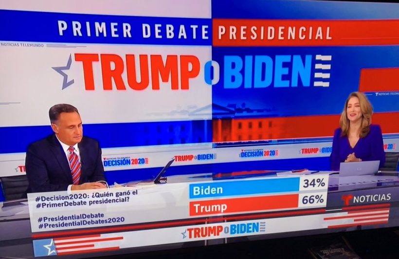 Telemundo viewers say Trump won Tuesday’s debate