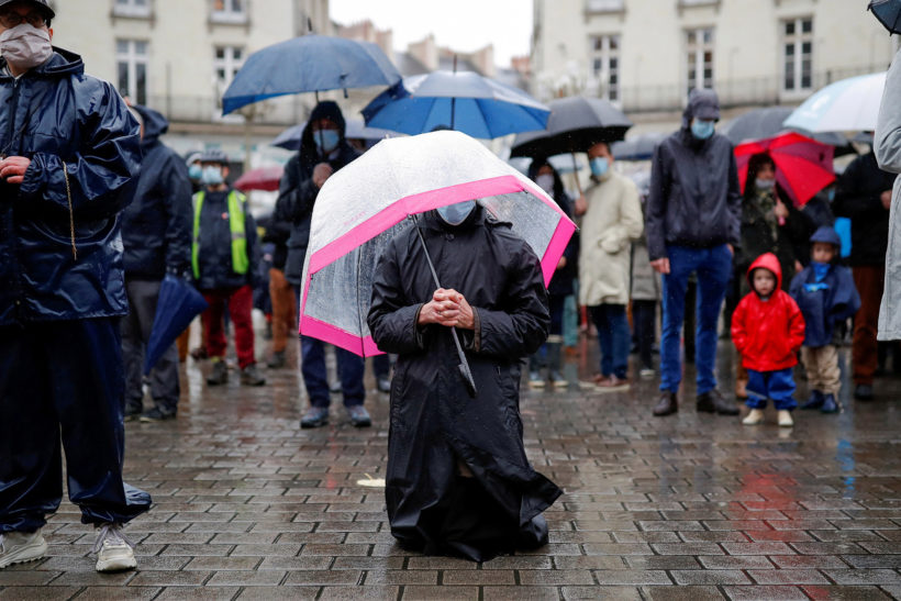 World #2 – French Catholics hold open air mass; Open our churches, let us pray