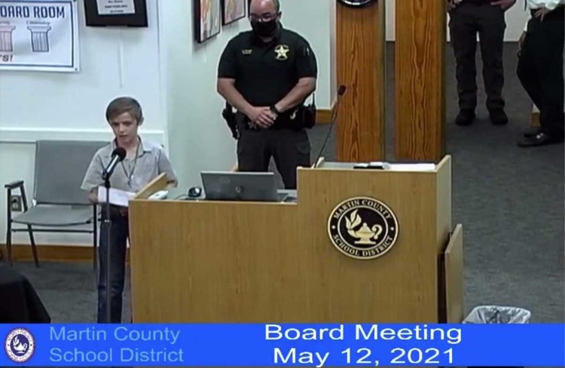 Florida 4th grader asks school board to end mask mandate