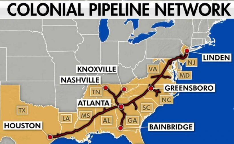 Cyber attack shuts down major US energy pipeline from TX to NY