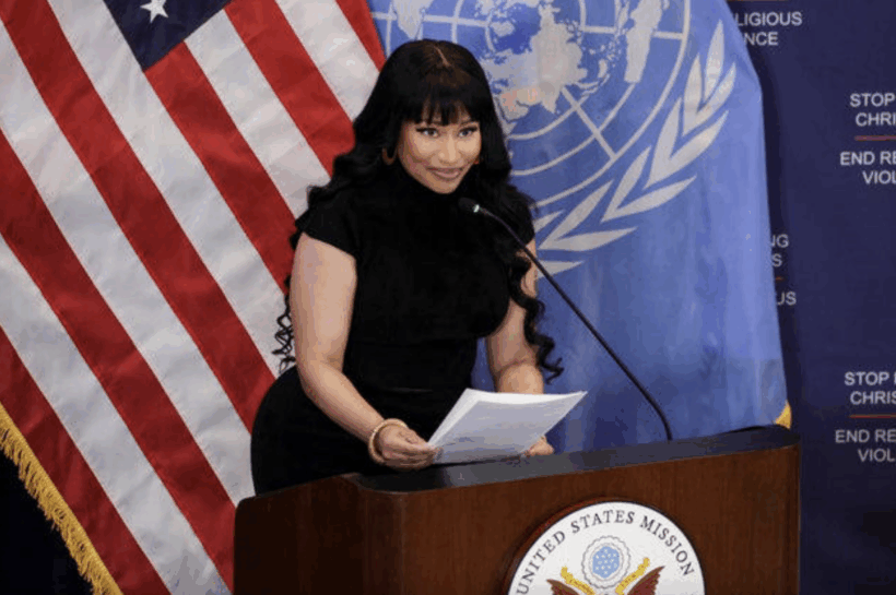 Nicki Minaj speaks at UN about Christian persecution in Nigeria