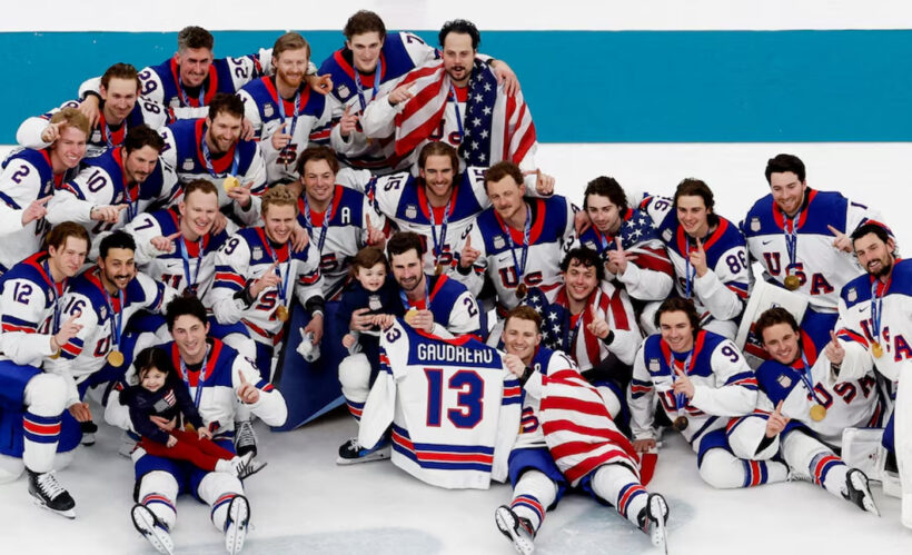 Team USA defeats Canada, earns gold in hockey, attends SOTU