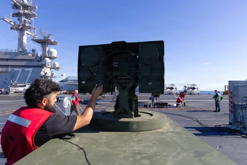 Navy tests drone-frying laser weapon on aircraft carrier