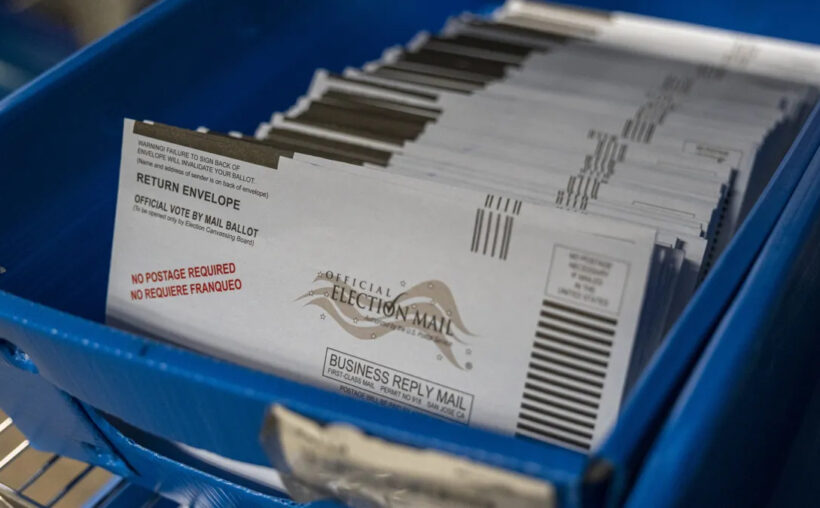 Mail-in ballots stolen from post office in California
